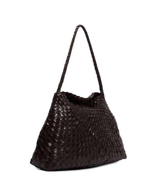 Dragon Diffusion Black Santa Maria Woven Shoulder Bag