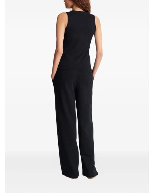 Balmain Black Oberteil Mit Logo-Print
