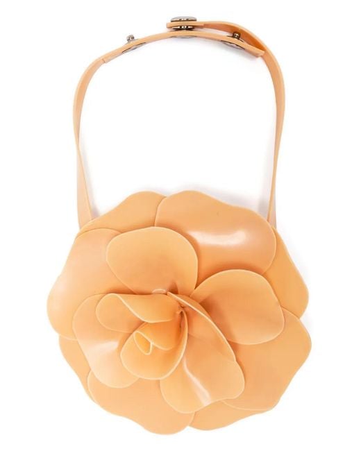 Philosophy Di Lorenzo Serafini Orange Stud-Fastening Floral Brooch