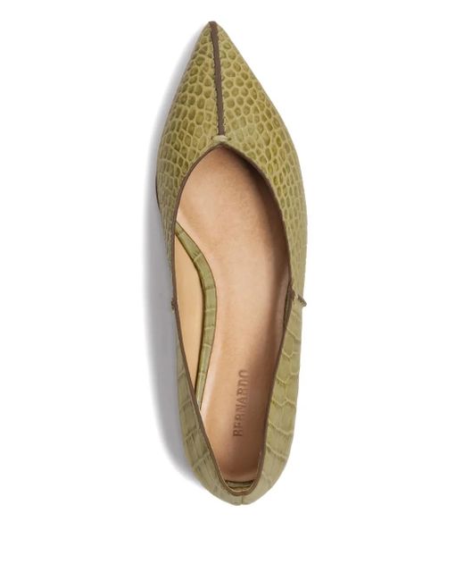 Bernardo Green Lana Flat Pumps