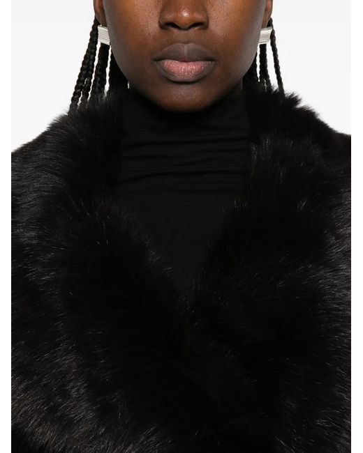 Nour Hammour Black Renata Shearling Jacket