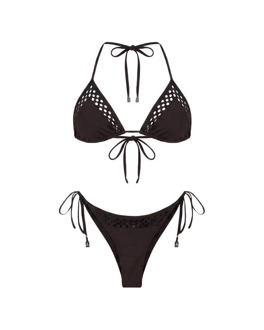 The Attico White Il Primo High-Cut Bikini