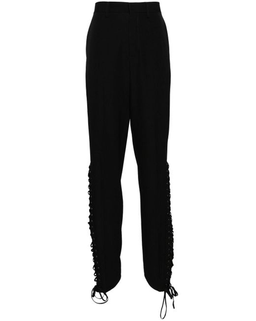 Pantalon à détail de laçage Jean Paul Gaultier en coloris Black