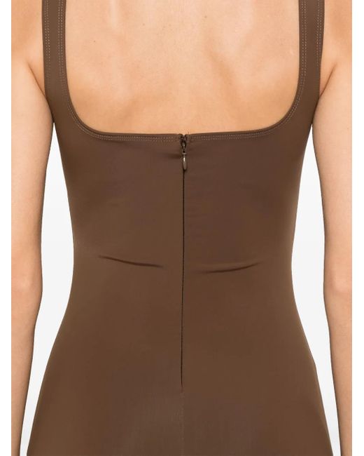 Entire studios Brown Square Neck Jumpsuit