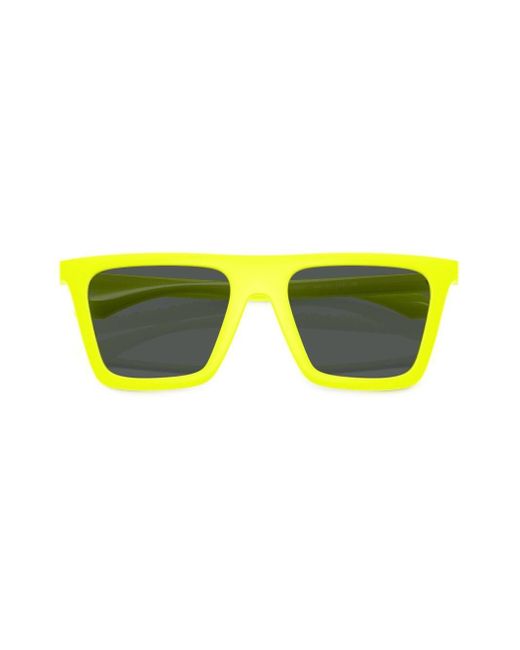 Versace Yellow Greca-detail Square-frame Sunglasses for men