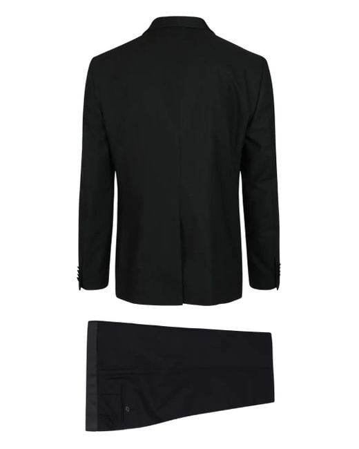 Tagliatore Black Single-Breasted Suit (Set Of Three) for men