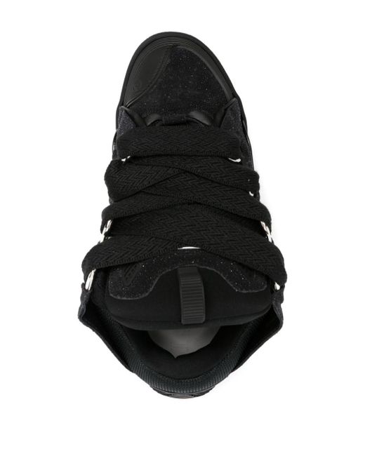 Lanvin Curb Low-top Sneakers in het Black voor heren