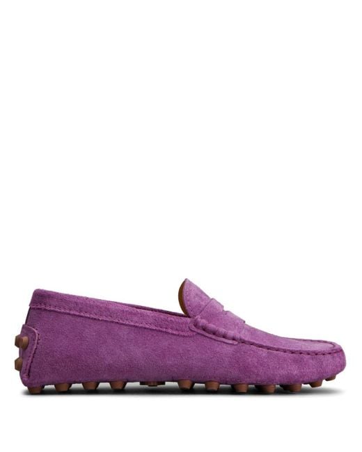 Tod's Purple Macro Gommino Loafer