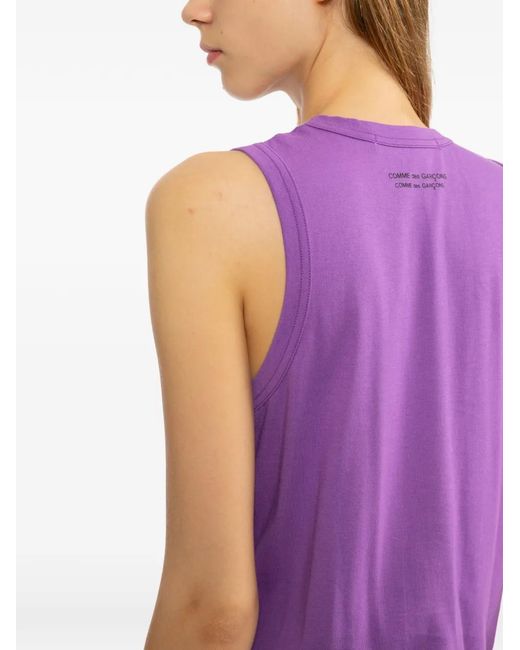 Comme des Garçons Purple Round Neck Tank Top
