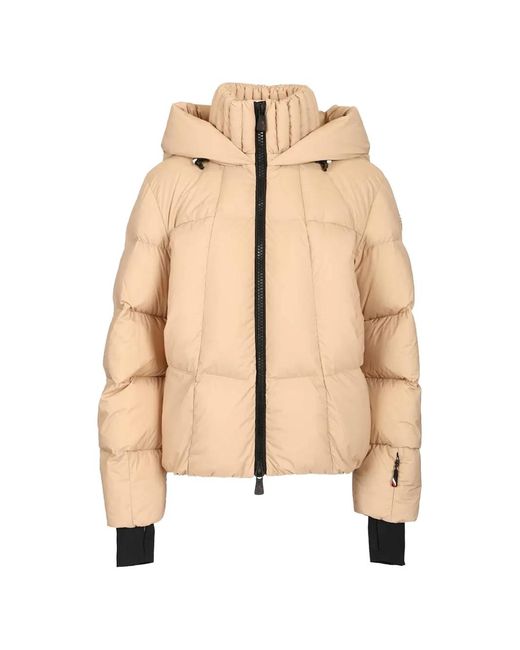Moncler Natural Bonnieure Padded Hooded Ski Jacket