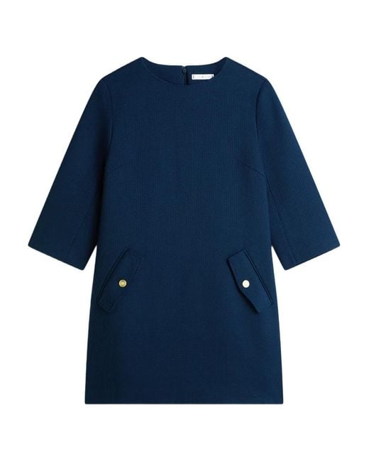 Tommy Hilfiger Blue Pocked Mini Dress
