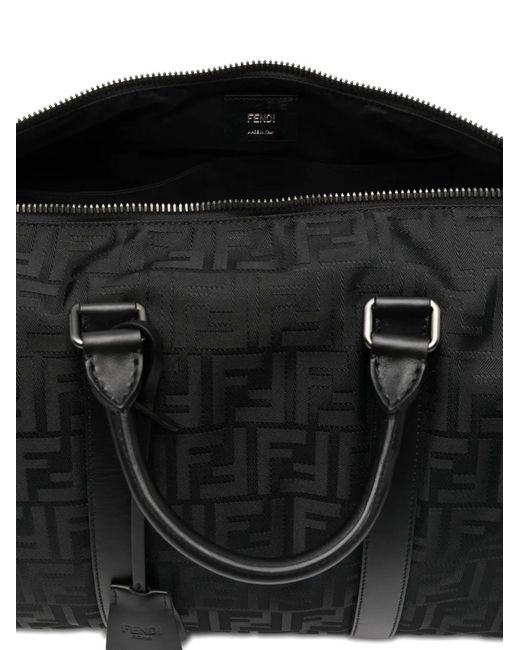 Bolso De Viaje Con Monograma Fendi de hombre de color Black