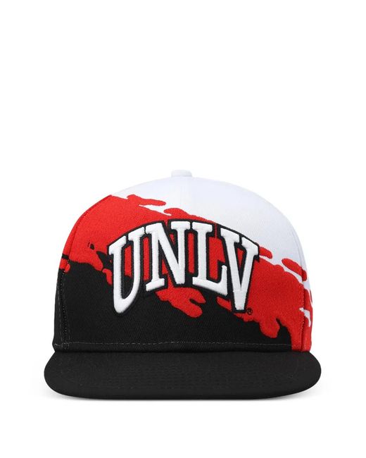 Mitchell & Ness Red Ncaa Paintbrush Snapback Cap for men