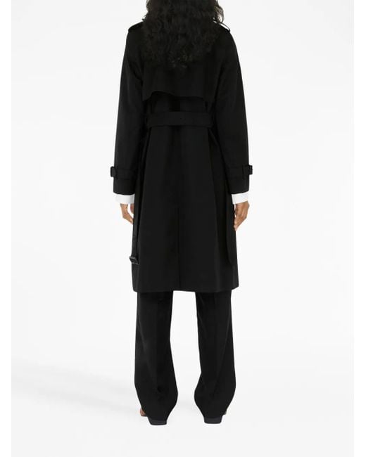 Burberry Black Reversible Check Wool Coat