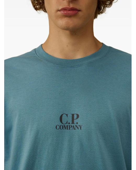 T-Shirt Girocollo British Sailor Con Stampa Logo di C P Company in Blue da Uomo