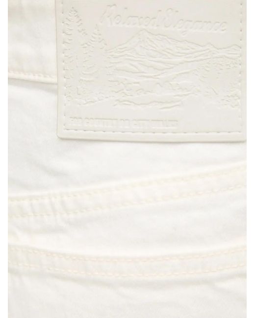 Sisley White Relaxed Jeans