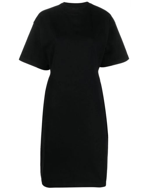 Balenciaga Black Hourglass Cotton T-Shirt Dress