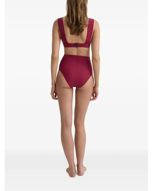 Bondi Born Red Elle Square-Neck Bikini Top