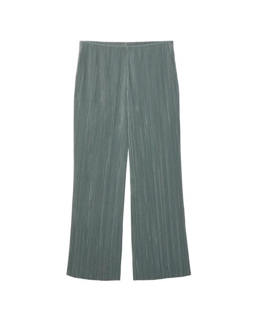 Calvin Klein Green Plissé Trousers