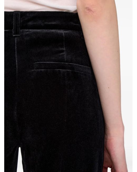 Zadig & Voltaire Black Prevy Velours Trousers