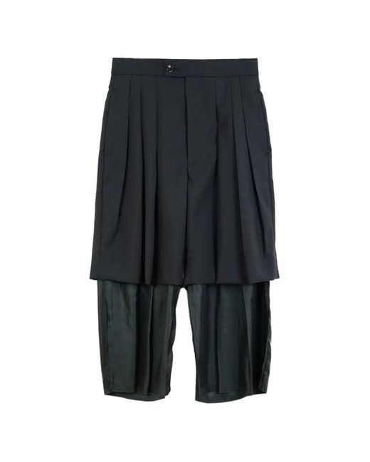 Comme des Garçons Gray Pleated Trousers