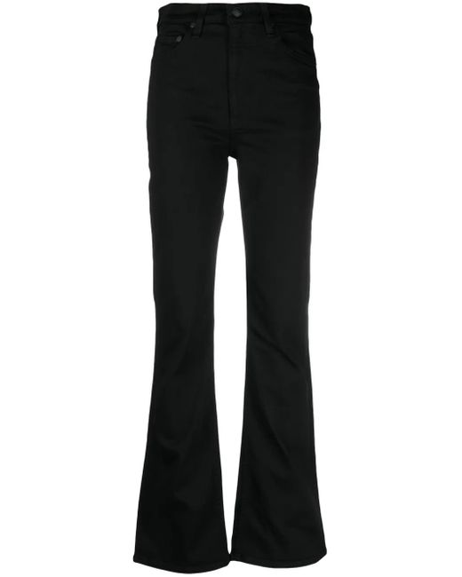 Rag & Bone Black Peyton Mid-Rise Bootcut Jeans