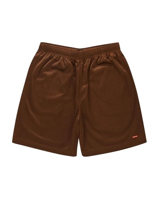 Supreme Box Baggy Kleine Shorts in het Brown voor heren