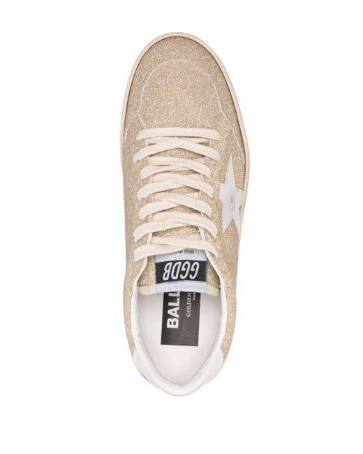 Golden Goose Deluxe Brand Natural Ball-star Crystal-embellished Sneakers