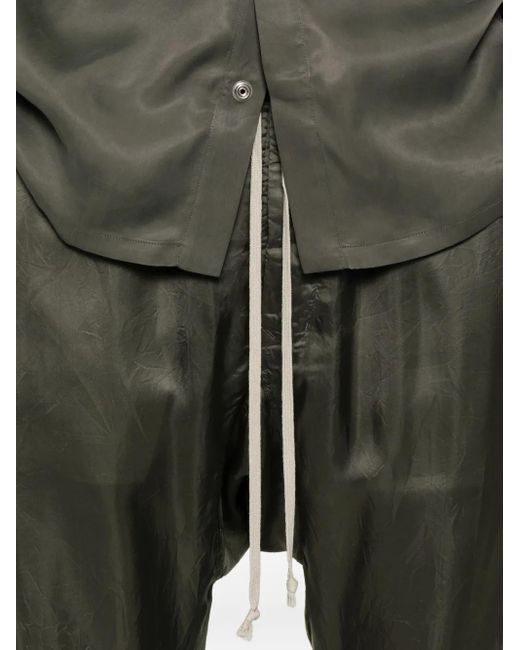 Pantalon En Soie À Lien De Resserrage Rick Owens pour homme en coloris Green