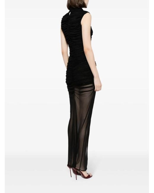 De La Vali Black Tiramisu Ruched Top