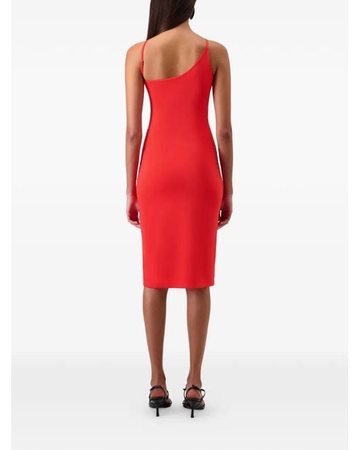 Coperni Red Robe C-Logo À Une Épaule