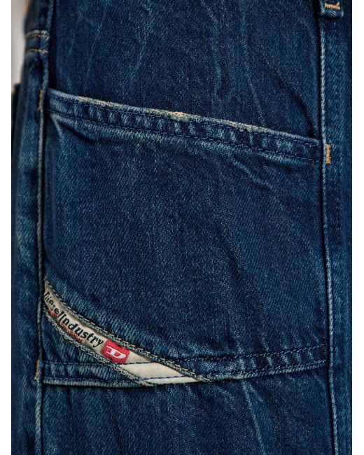 DIESEL Blue D-Akii Jeans mit Einsätzen