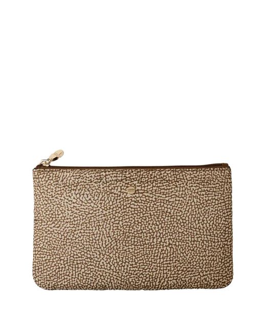 Borbonese Brown Classica Clutch Bag