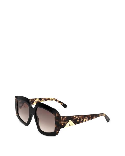 Missoni Black Geometric-Frame Tortoiseshell Sunglasses