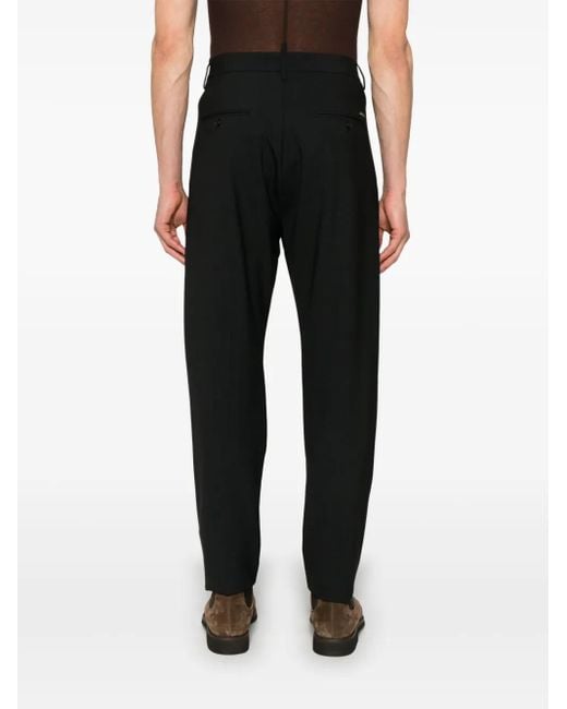 DSquared² Black Tapered Trousers for men