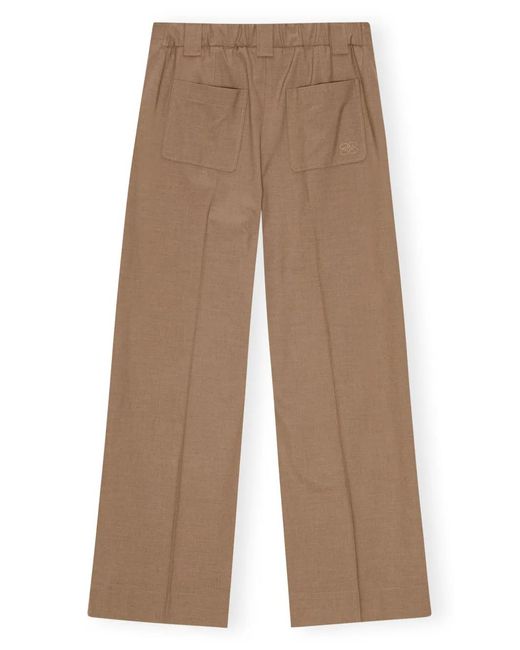 Ganni Brown Pants & Shorts