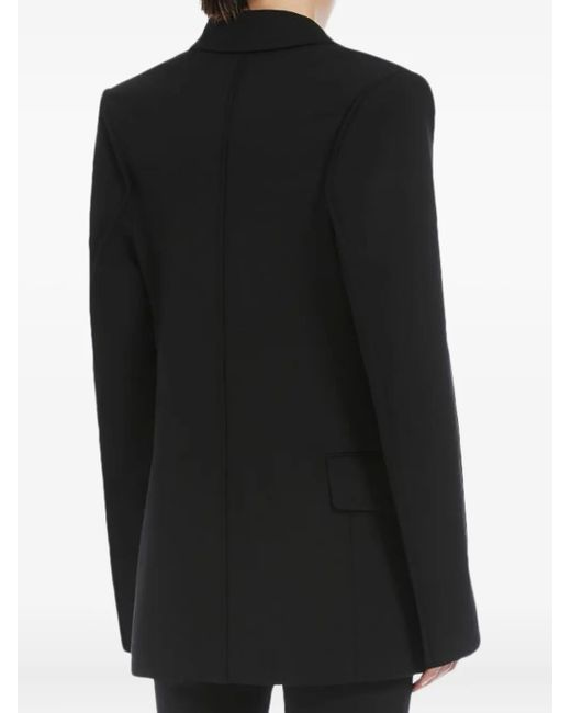Sportmax Black Tailored Single-Button Blazer