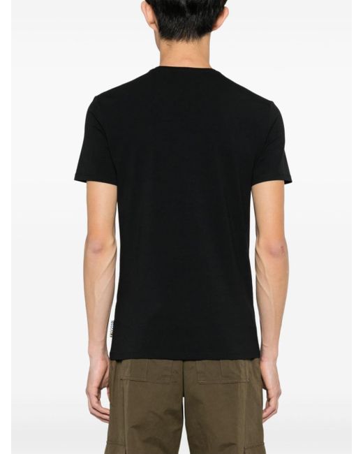 Just Cavalli T-Shirt mit Logo-Applikation in Black für Herren