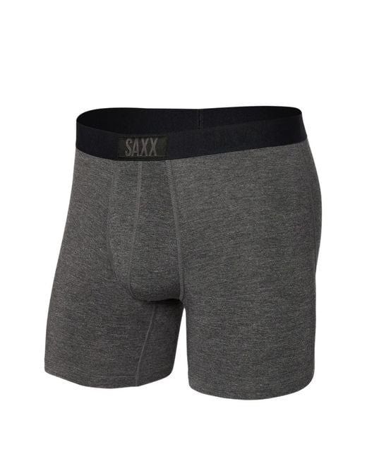 Saxx Underwear Co. Gray Vibe Boxer Shorts for men