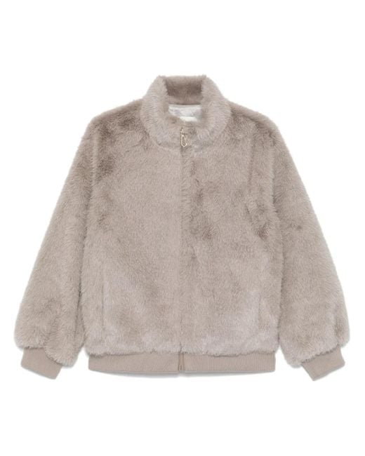 Veste En Fourrure Artificielle Sandro en coloris Gray