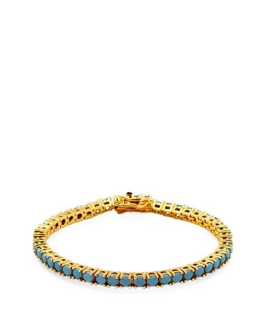 Lady D World Metallic Tennis-Embellished Bracelet