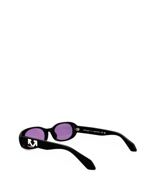 Off-White c/o Virgil Abloh Purple Adams Oval-Frame Sunglasses
