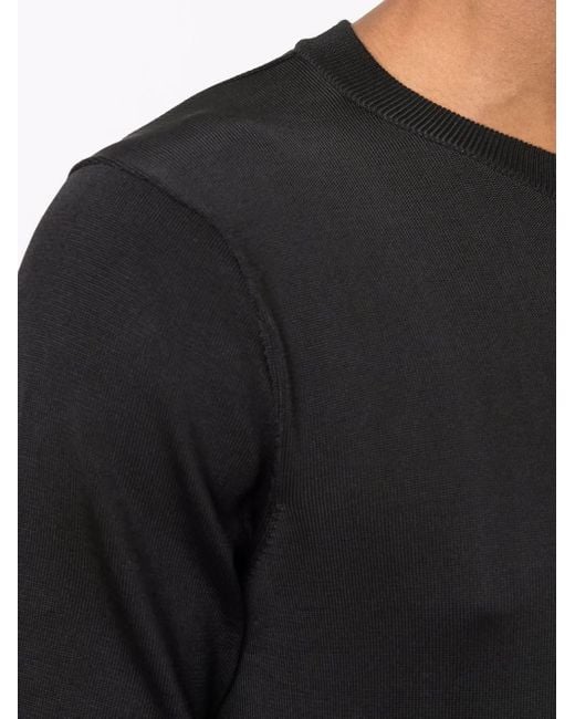 Sandro Black Knitted T-Shirt for men