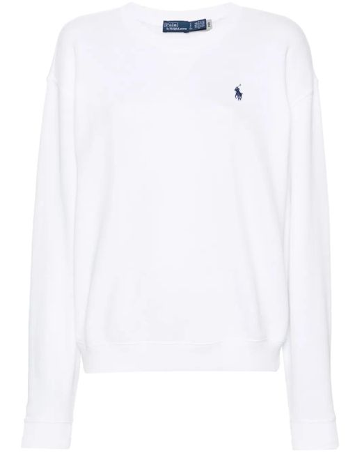 Polo Ralph Lauren White Cozy Cotton Sweater For Warmth