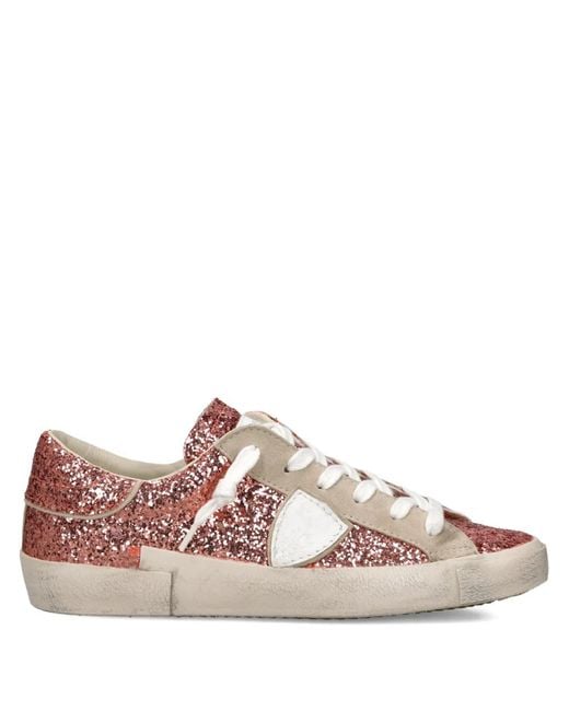 Philippe Model Pink Prsx Lace-Up Sneakers