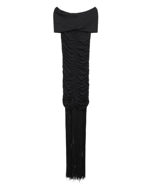 Khaite Gedrapeerde Jurk in het Black