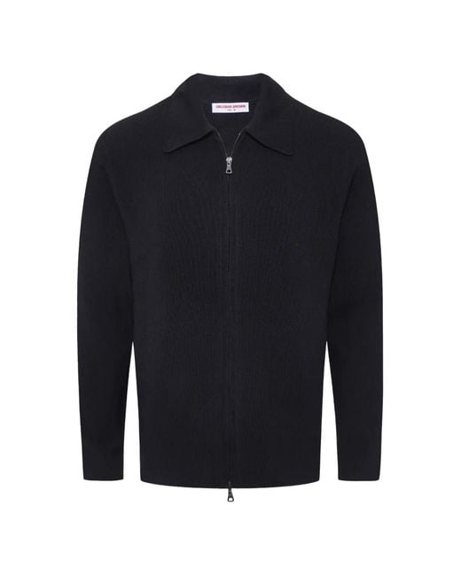 Orlebar Brown Blue Shelby Zip-Up Cardigan for men