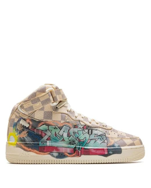Nike X Louis Vuitton Air Force 1 Mid Sneakers in het Multicolor