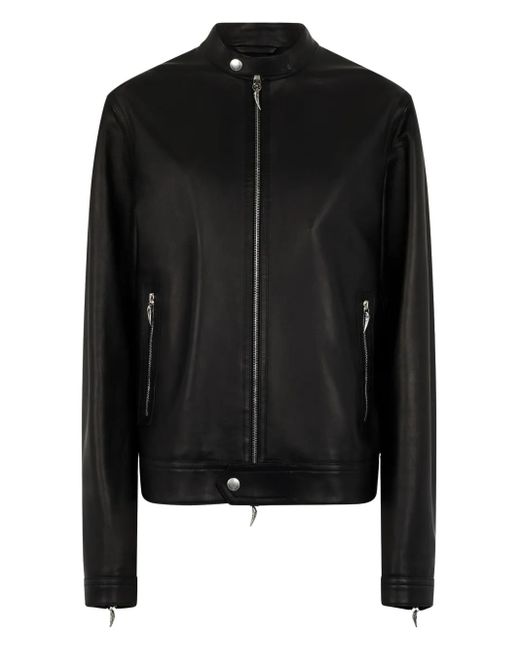 Roberto Cavalli Black Zip-Up Bomber Jacket for men