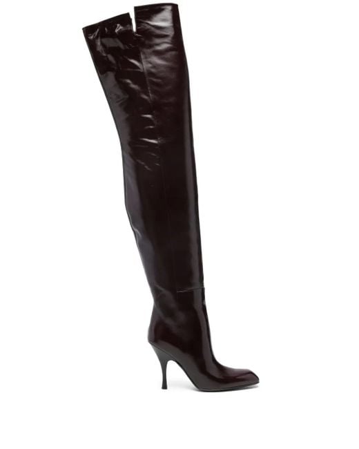 Khaite Black 100Mm Colt Over-The-Knee Boots